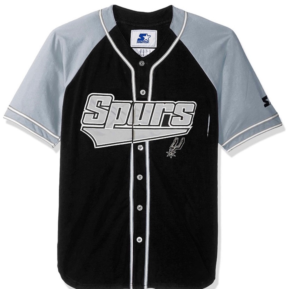 San Antonio Spurs STARTER Baseball Jersey